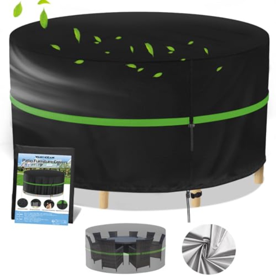 Outdoor Furniture Covers Waterproof - Fundas redondas para muebles de patio,