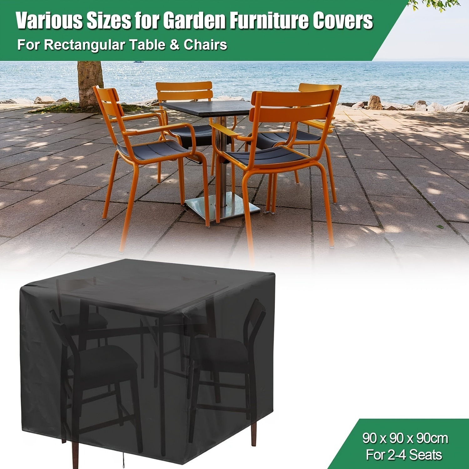 Outdoor Furniture Table And Chairs - Funda Resistente para Muebles de Jardín