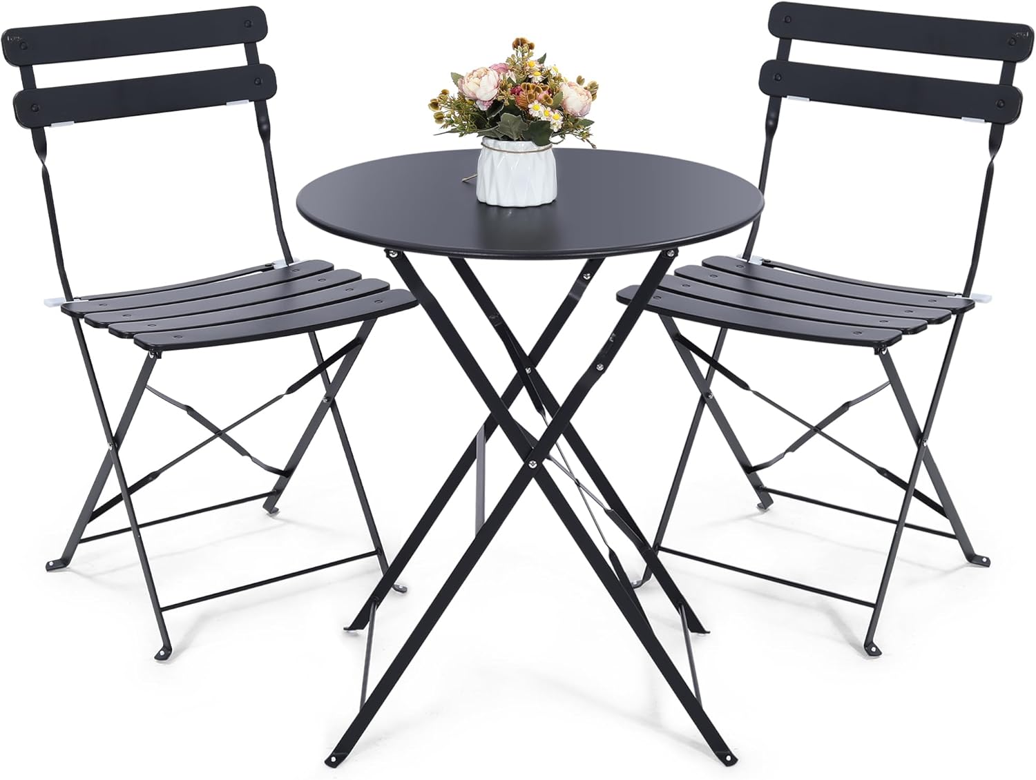 Bistro Table Set - Conjunto de bistró plegable para exteriores