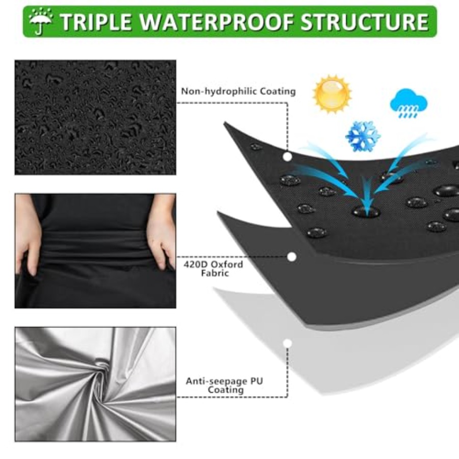 Fundas redondas para muebles d - Outdoor Furniture Covers Waterproof reseña y precio
