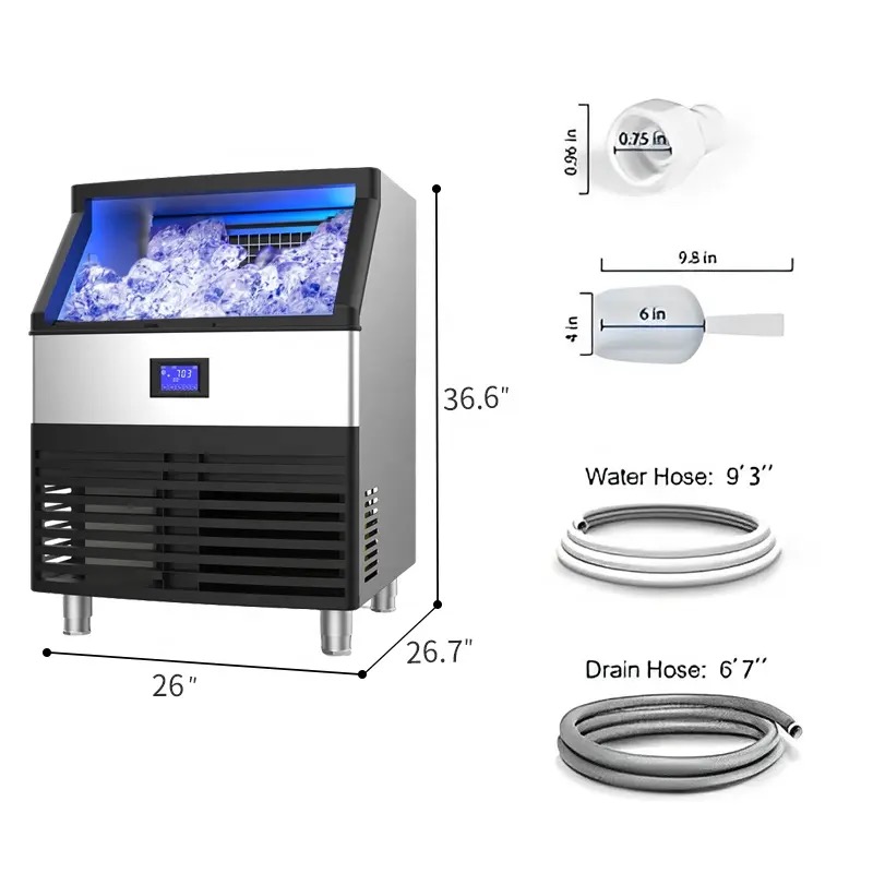 Máquina de Hielo Industrial Co - Outdoor Furniture Online reseña y precio