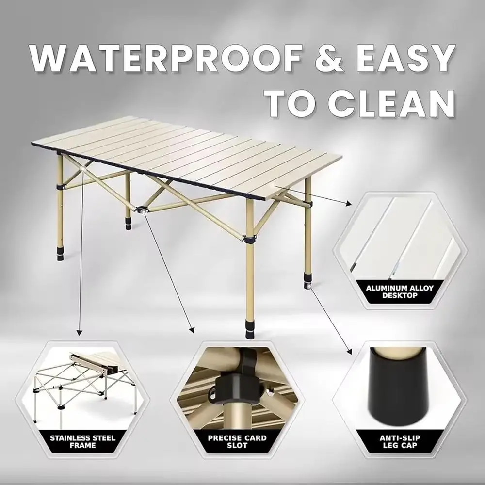 Juego de mesa y sillas de camp - Outdoor Furniture Table And Chairs reseña y precio