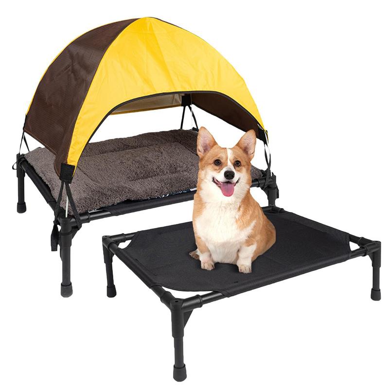 Cama para perro elevada al air - Camping Cot Foldable reseña y precio