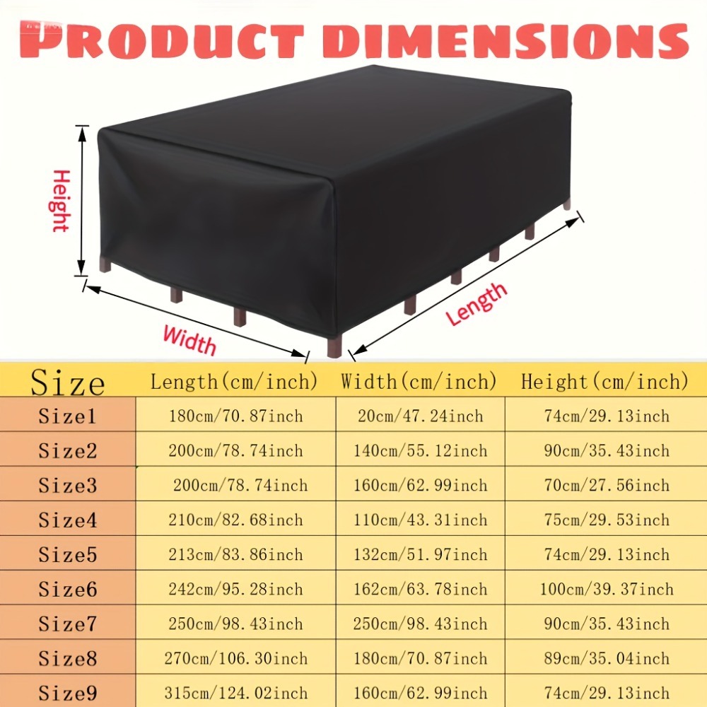 Funda Protectora para Muebles  - Outdoor Furniture Table And Chairs reseña y precio