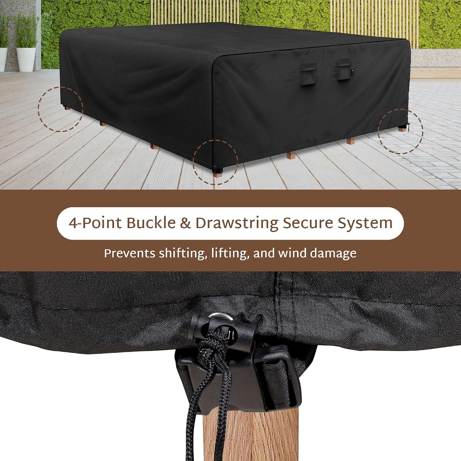 Funda rectangular para mesa de - Outdoor Furniture Covers Waterproof reseña y precio