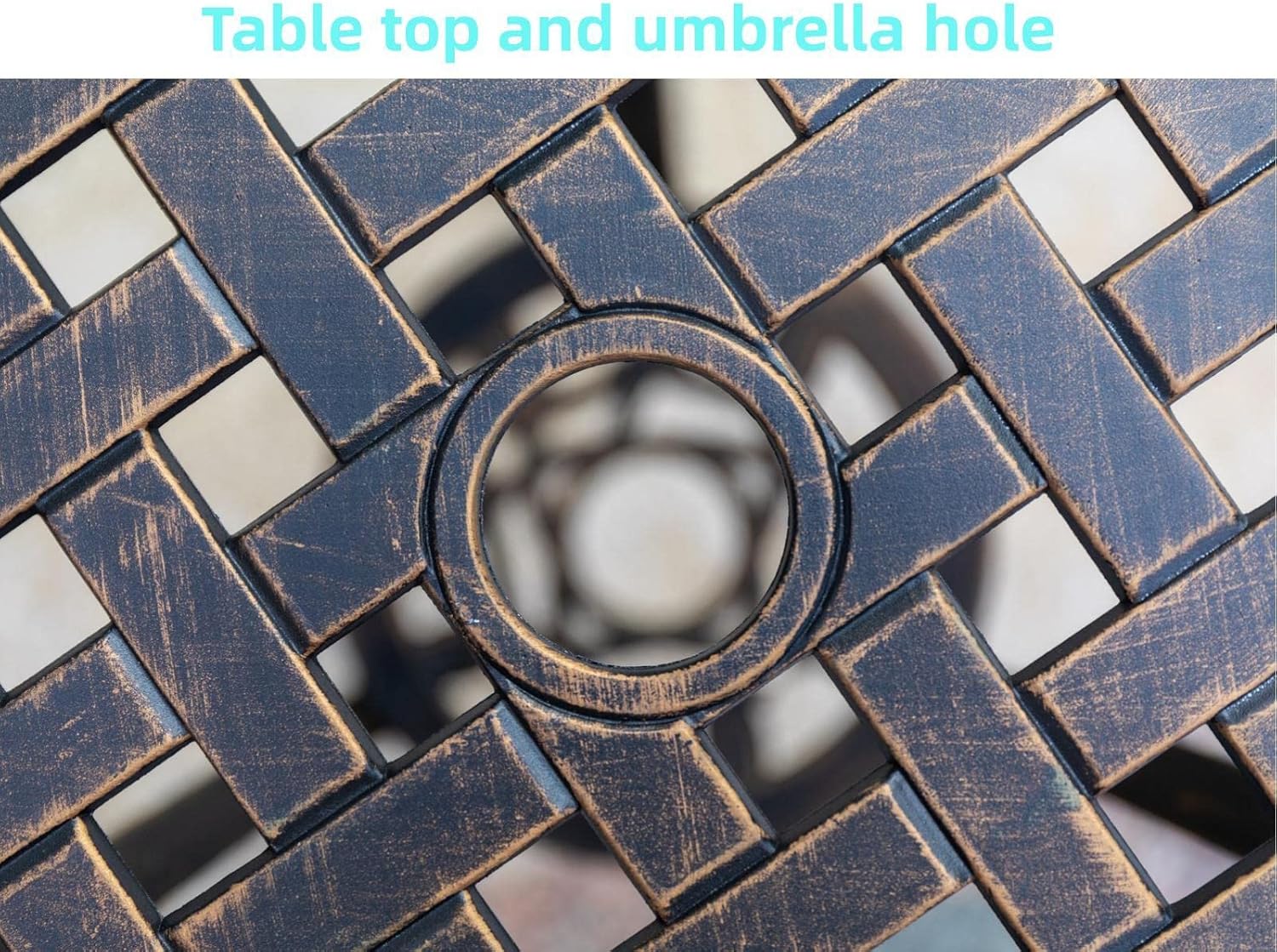 Conjunto de bistró de 3 piezas - Outdoor Furniture Aluminum reseña y precio