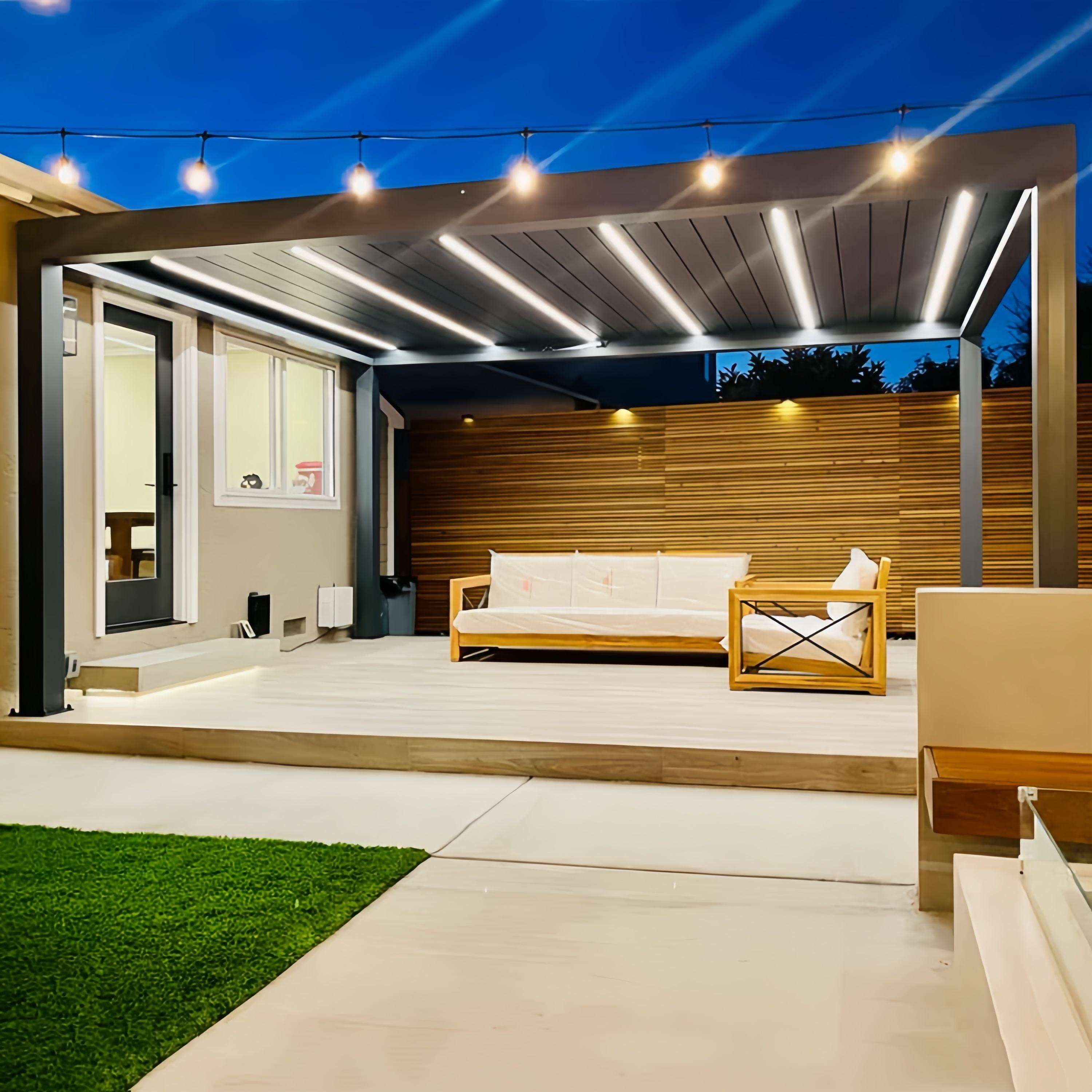 Pabellón Rectangular de Aleaci - Outdoor Furniture Aluminum reseña y precio