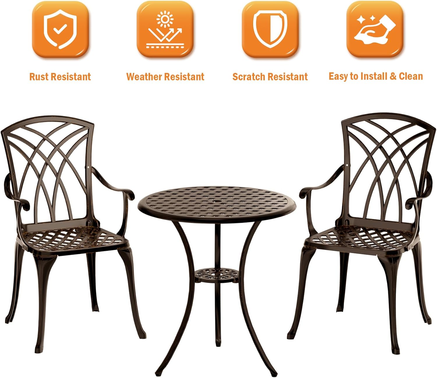 Conjunto de bistró de 3 piezas - Bistro Table Set reseña y precio