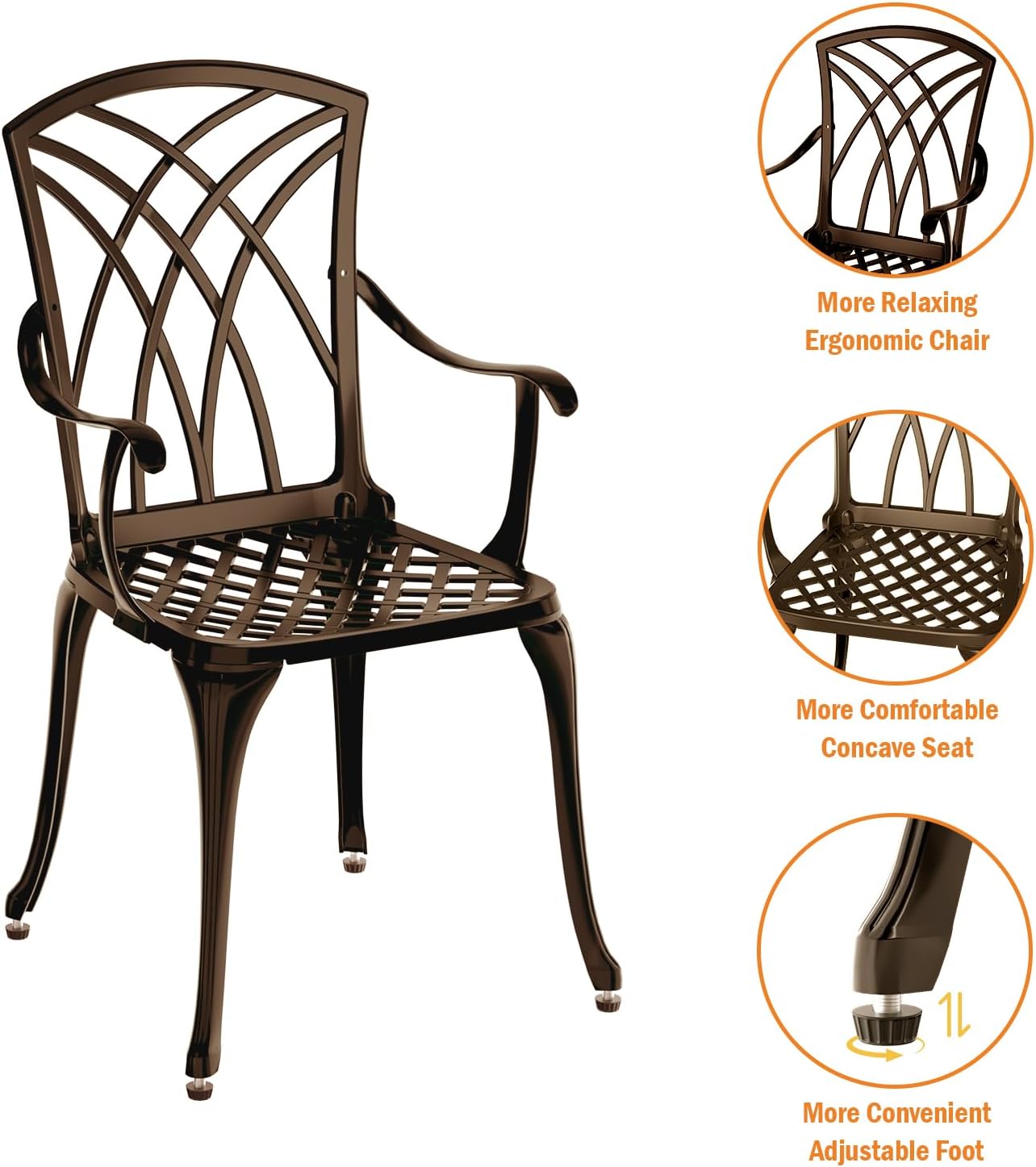 Conjunto de bistró de 3 piezas - Bistro Table Set reseña y precio