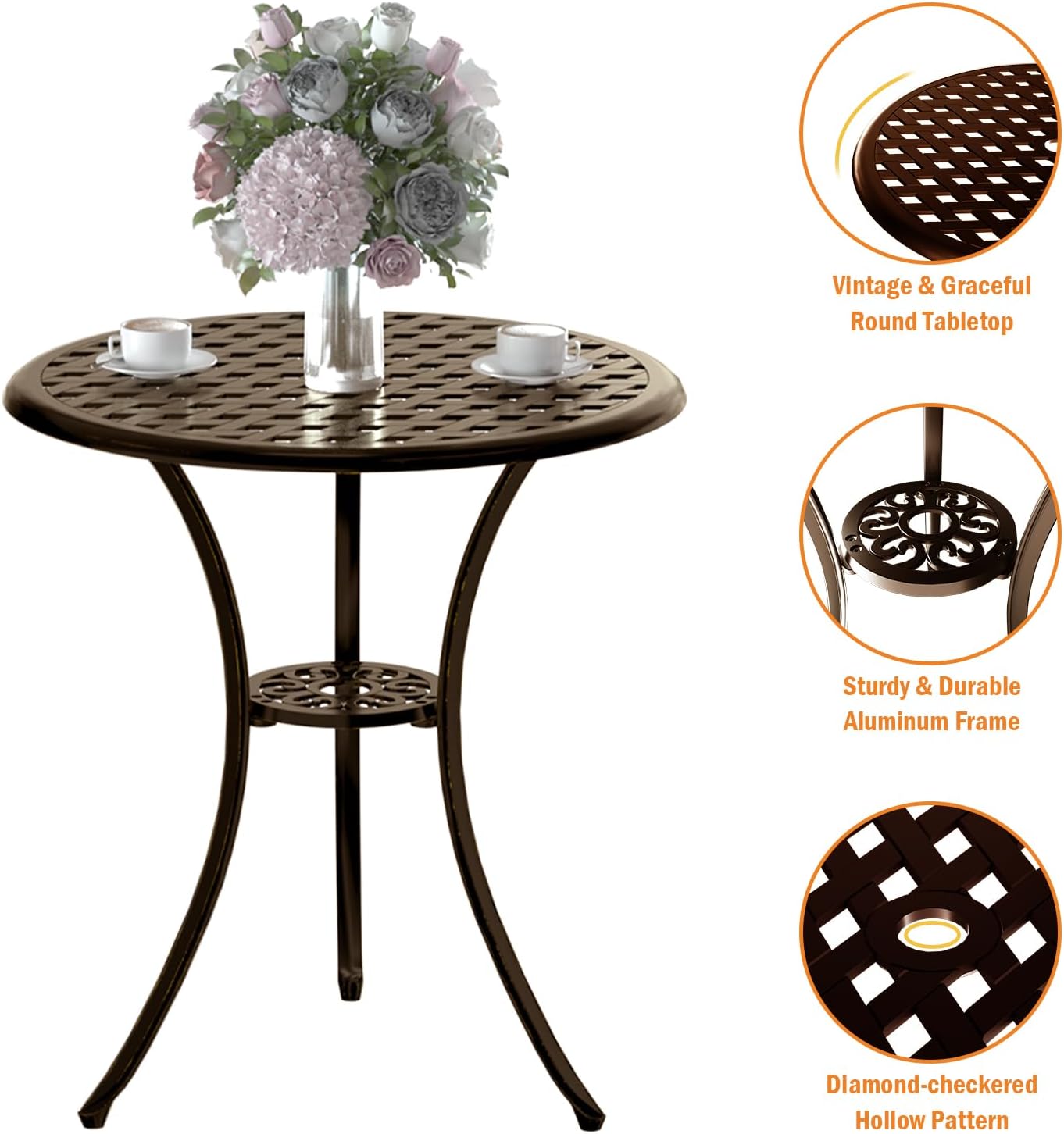 Conjunto de bistró de 3 piezas - Bistro Table Set reseña y precio