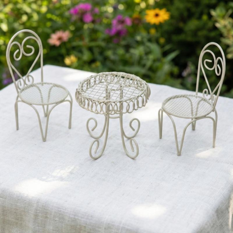 1/3 Piezas de Muebles de Hierr - Bistro Table Set reseña y precio