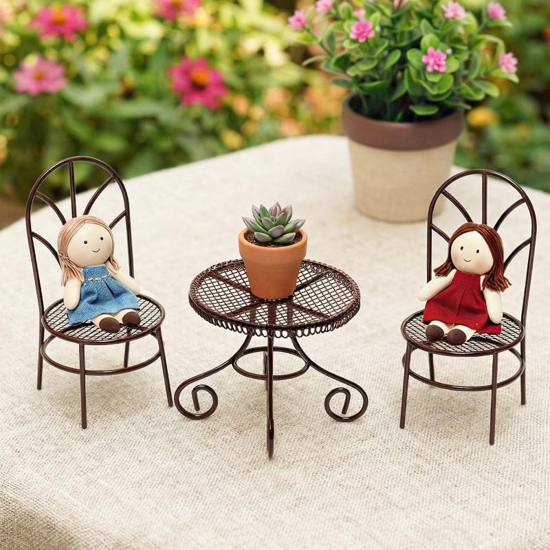 1/3 Piezas de Muebles de Hierr - Bistro Table Set reseña y precio